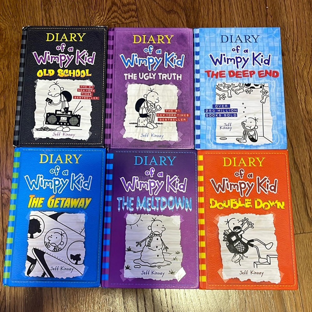 Bundle of 6 Diary of a Wimpy kid books